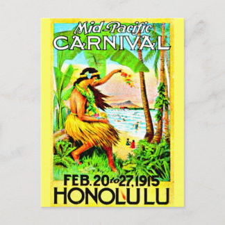 Carte postale Vintage voyage-Honolulu