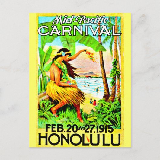 Carte postale Vintage voyage-Honolulu (Devant)
