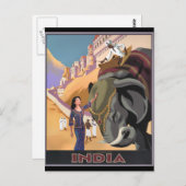 Carte postale Vintage voyage-Inde (Devant / Derrière)