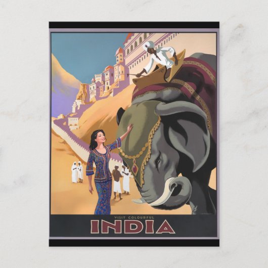 Carte postale Vintage voyage-Inde (Devant)