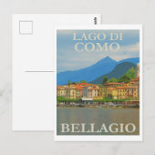 Carte postale Vintage voyage Italie Bellagio (Devant / Derrière)