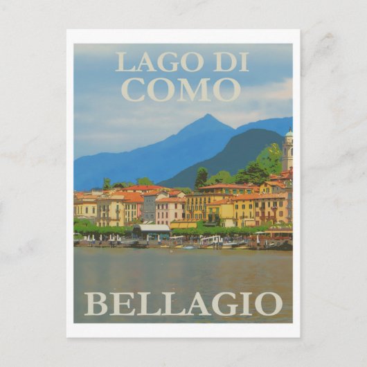 Carte postale Vintage voyage Italie Bellagio (Devant)