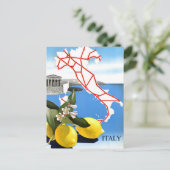 Carte Postale Vintage voyage Italie Panthéon Rome (Debout devant)