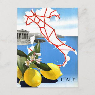 Carte Postale Vintage voyage Italie Panthéon Rome