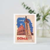 Carte Postale Vintage Voyage Italie, Rome - (Debout devant)
