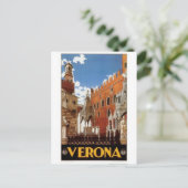 Carte Postale Vintage Voyage Italie, Vérone - (Debout devant)