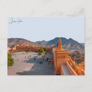 Carte Postale Vintage voyage Jaipur Inde Rajasthan coloré