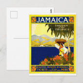 Carte postale Vintage voyage Jamaïque (Devant / Derrière)