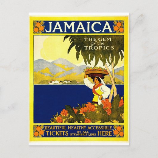 Carte postale Vintage voyage Jamaïque (Devant)
