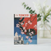 Carte postale Vintage voyage japonais Tokyo (Debout devant)