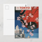 Carte postale Vintage voyage japonais Tokyo (Devant / Derrière)