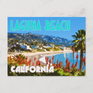 Carte postale Vintage voyage Laguna Beach