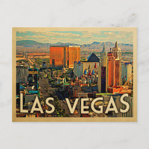 Carte postale Vintage voyage Las Vegas