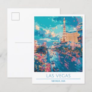 Carte Postale Vintage voyage Las Vegas Nevada USA