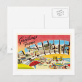 Carte postale Vintage voyage Lavallette New Jersey (Devant / Derrière)