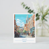 Carte Postale Vintage voyage Lille France (Debout devant)