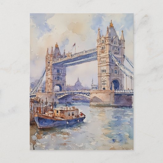 Carte postale Vintage voyage Londres (Devant)