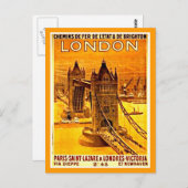 Carte postale Vintage voyage-Londres 2 (Devant / Derrière)