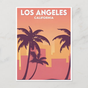 Carte Postale Vintage voyage Los angeles Californie Amérique