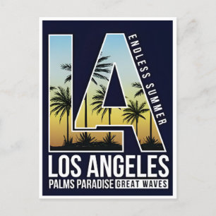 Carte Postale Vintage voyage Los angeles Californie Amérique