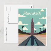 Carte Postale Vintage voyage Maroc maroc tourisme Marrakech (Devant / Derrière)