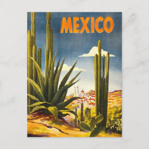 Carte Postale Vintage voyage mexicain