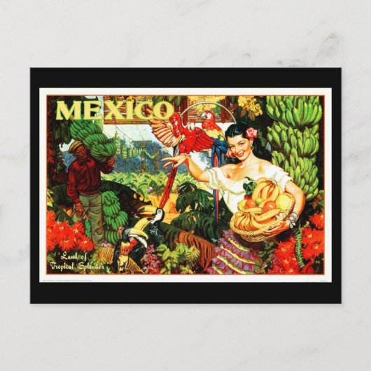 Carte postale Vintage voyage-Mexique 2 (Devant)