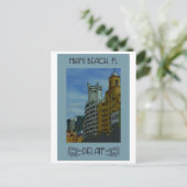 Carte postale Vintage voyage Miami Beach (Debout devant)