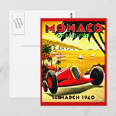 Carte postale Vintage voyage-Monaco (Devant / Derrière)