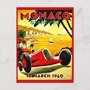 Carte postale Vintage voyage-Monaco