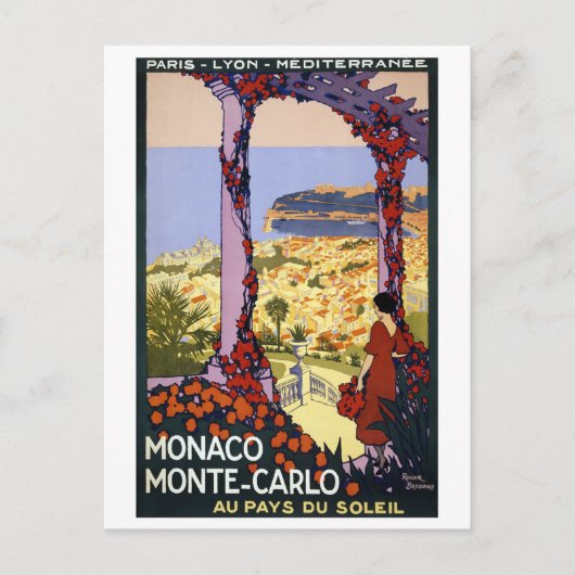 Carte Postale Vintage voyage - Monaco Monte-Carlo (Devant)