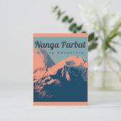 Carte Postale Vintage voyage Nanga Parbat (Debout devant)