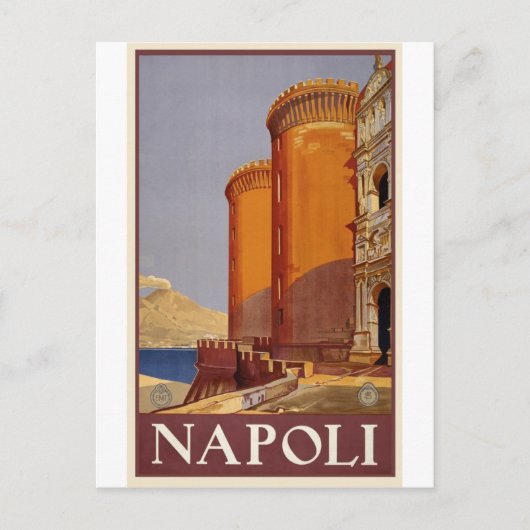 Carte postale Vintage voyage Napoli Italie (Devant)
