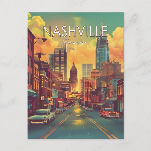 Carte postale Vintage voyage Nashville Tennessee (Devant)