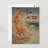 Carte postale Vintage voyage New Jersey (Devant / Derrière)