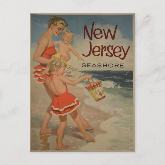 Carte postale Vintage voyage New Jersey (Devant)