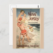 Carte postale Vintage voyage New Jersey (Devant / Derrière)