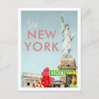 Carte postale Vintage voyage | New York