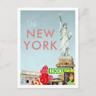 Carte postale Vintage voyage   New York