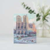 Carte Postale Vintage voyage Notre-Dame de Paris (Debout devant)