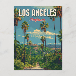 Carte Postale Vintage voyage Palm Tree de Los Angeles