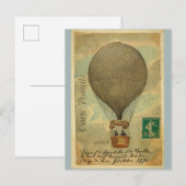 Carte postale Vintage voyage Paris France (Devant / Derrière)