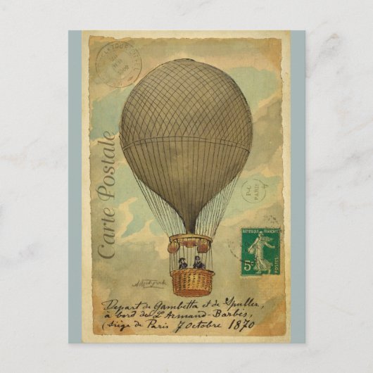 Carte postale Vintage voyage Paris France (Devant)