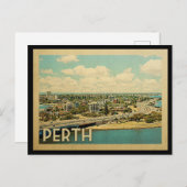 Carte Postale Vintage voyage Perth Australie (Devant / Derrière)