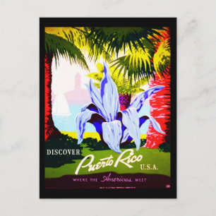 Carte postale Vintage voyage-Porto Rico 2