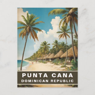 Carte Postale Vintage voyage rétro de Punta Cana République Domi