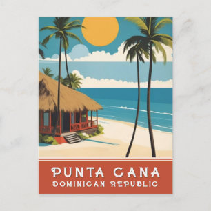 Carte Postale Vintage voyage rétro de Punta Cana République Domi