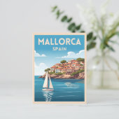 Carte Postale Vintage voyage rétro Mallorca Espagne (Debout devant)