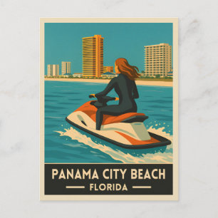 Carte Postale Vintage voyage rétro Panama City Plage Floride