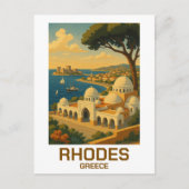 Carte Postale Vintage voyage Rhodes Grèce (Devant)